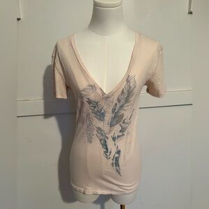 Aeropostale Graphic V Neck Tee